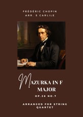 Mazurka in F Major Op. 68 No. 3 P.O.D cover